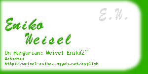 eniko weisel business card